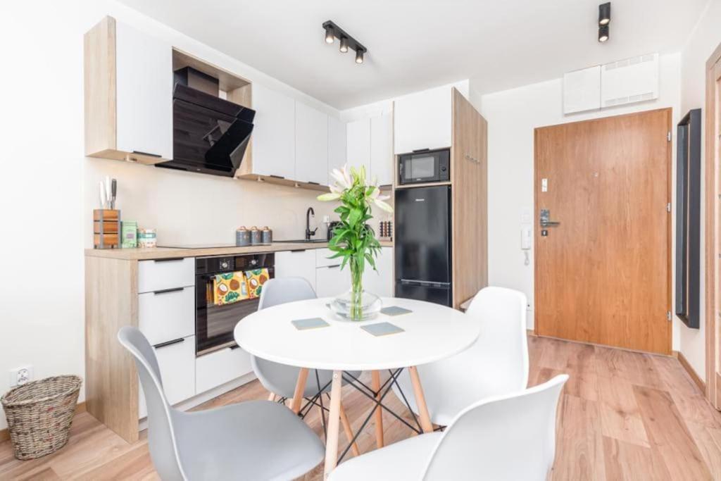 Modern Riverside Apartment With Free Parking Space Шчечин Екстериор снимка